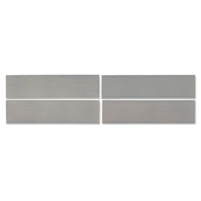 KOHLER K-32624 Landshapes™ by Daniel Arsham 3" x 12" Feature Tile Produced by the KOHLER WasteLAB, light blue grey - view 4