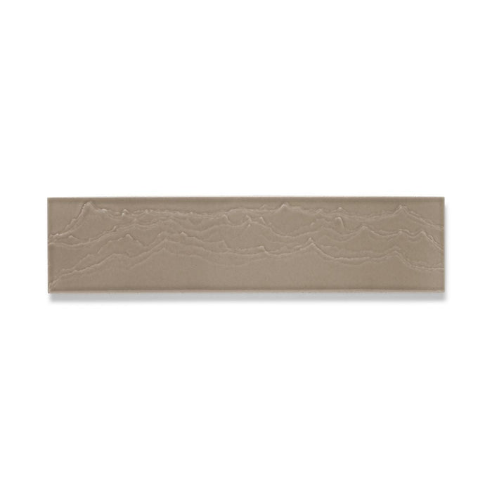 KOHLER K-32624 Landshapes™ by Daniel Arsham 3" x 12" Feature Tile Produced by the KOHLER WasteLAB, light warm grey