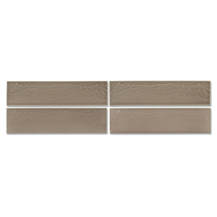 KOHLER K-32624 Landshapes™ by Daniel Arsham 3" x 12" Feature Tile Produced by the KOHLER WasteLAB, light warm grey - view 4