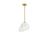 KOHLER K-32695 Landshapes™ by Daniel Arsham 14-3/4" Pendant, brushed moderne brass