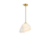 KOHLER K-32695 Landshapes™ by Daniel Arsham 14-3/4" Pendant, brushed moderne brass - view 2