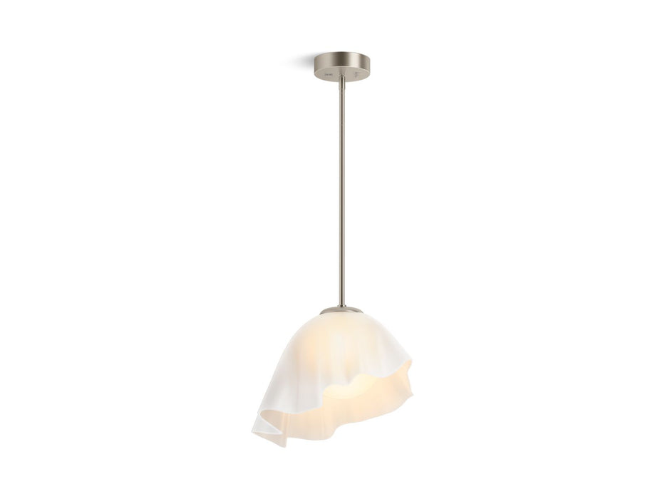 KOHLER K-32695 Landshapes™ by Daniel Arsham 14-3/4" Pendant, brushed nickel - view 2