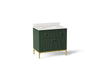 KOHLER K-32760 Calpa 36" bathroom vanity cabinet with sink and quartz top, emerald green