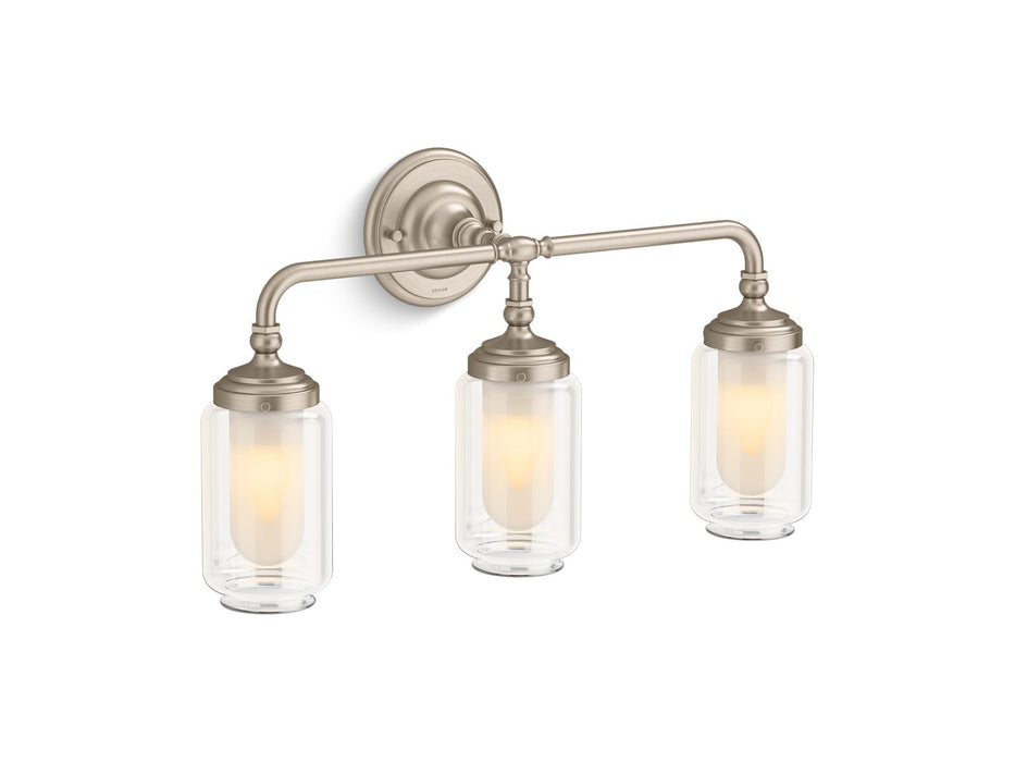 KOHLER K-32806-SC03 Artifacts Three-light sconce, brushed bronze - view 2