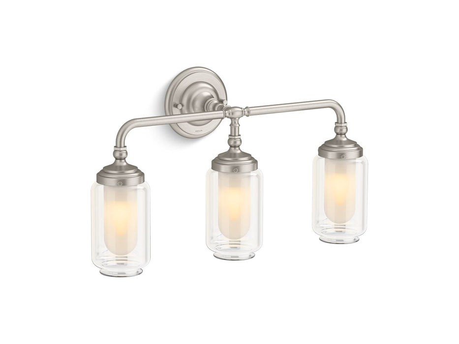 KOHLER K-32806-SC03 Artifacts Three-light sconce, brushed nickel - view 2