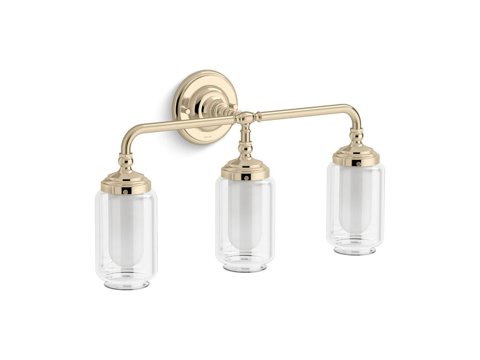 KOHLER K-32806-SC03 Artifacts Three-light sconce, french gold