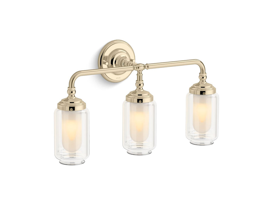 KOHLER K-32806-SC03 Artifacts Three-light sconce, french gold - view 2
