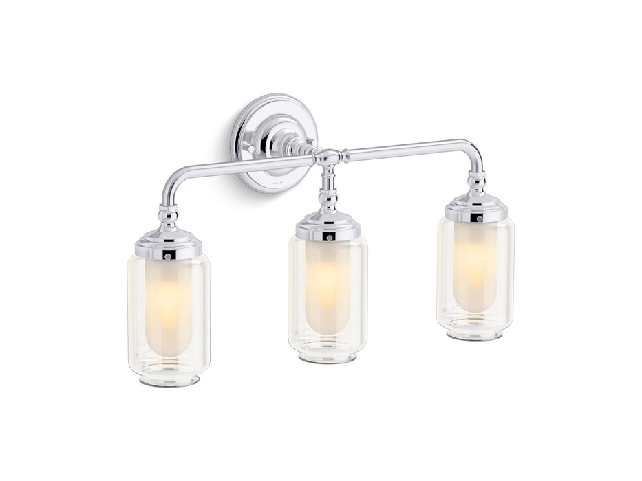 KOHLER K-32806-SC03 Artifacts Three-light sconce, polished chrome - view 2