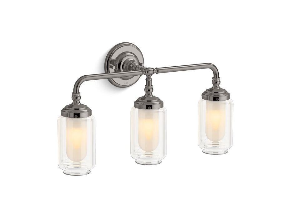 KOHLER K-32806-SC03 Artifacts Three-light sconce, titanium - view 2
