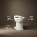 KOHLER K-32809 Kelston Elongated toilet bowl, biscuit - view 3