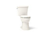 KOHLER K-32810-RA Kelston Two-piece elongated toilet, 1.28 gpf, biscuit