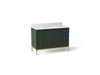 KOHLER K-32834 Calpa 48" bathroom vanity cabinet with sink and quartz top, emerald green