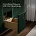KOHLER K-32835 Calpa 60" bathroom vanity cabinet with sinks and quartz top, emerald green - view 5