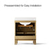 KOHLER K-32836 Solive 30" bathroom vanity cabinet with sink and quartz top, light oak - view 5