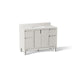 KOHLER K-32839 Solive 48" bathroom vanity cabinet with sink and quartz top, gossamer white