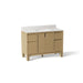 KOHLER K-32839 Solive 48" bathroom vanity cabinet with sink and quartz top, light oak
