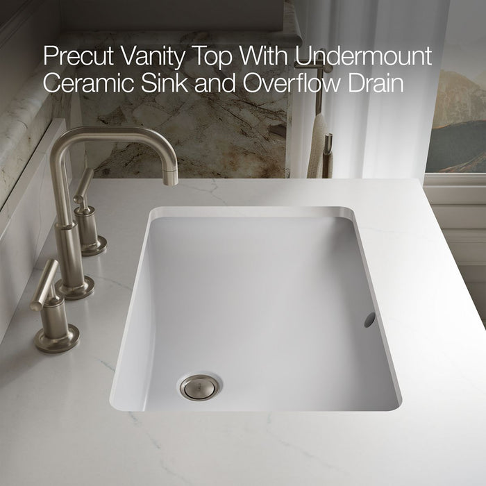 KOHLER K-32840 Solive 60" bathroom vanity cabinet with sinks and quartz top, gossamer white - view 4