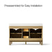 KOHLER K-32840 Solive 60" bathroom vanity cabinet with sinks and quartz top, light oak - view 3