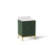 KOHLER K-33000 Calpa 24" bathroom vanity cabinet with sink and quartz top, emerald green