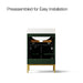KOHLER K-33000 Calpa 24" bathroom vanity cabinet with sink and quartz top, emerald green - view 5