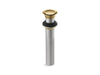 KOHLER K-33151 Clicker drain without overflow, vibrant brushed moderne brass