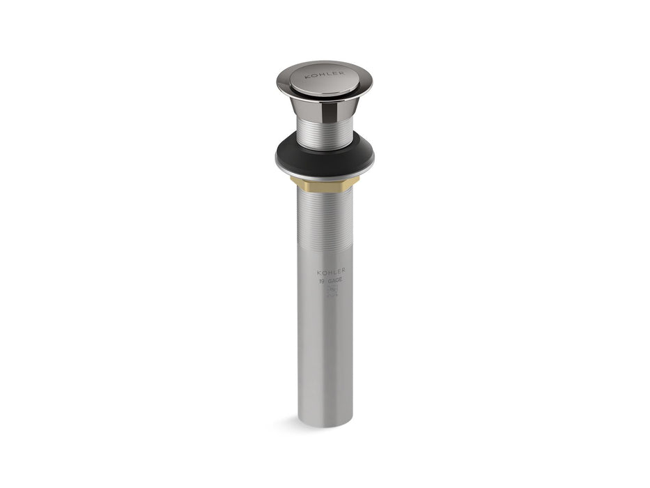 KOHLER K-33151 Clicker drain without overflow, vibrant titanium