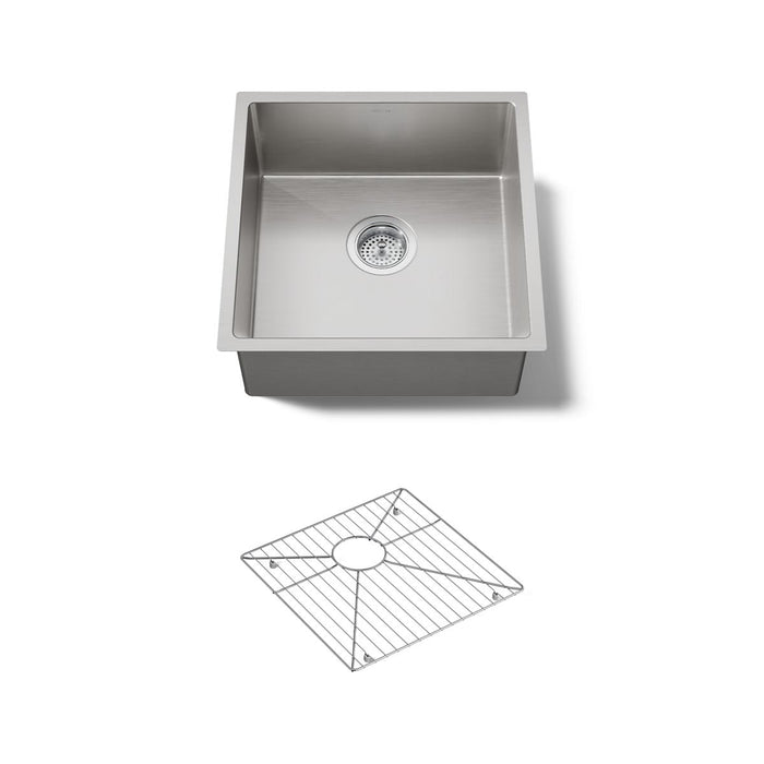 KOHLER K-33152 Strive 18-1/4" Undermount Single-bowl Bar Sink, stainless steel - view 5