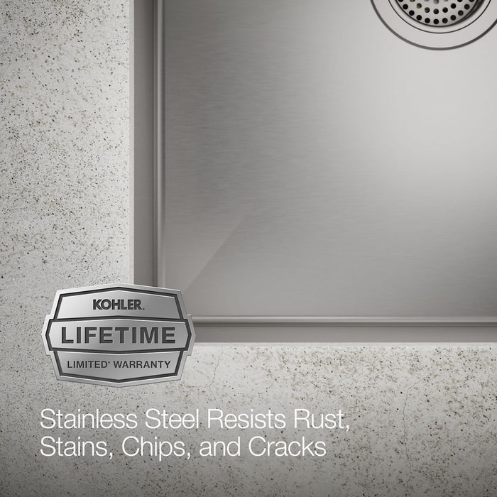 KOHLER Strive 20" undermount single-bowl bar sink