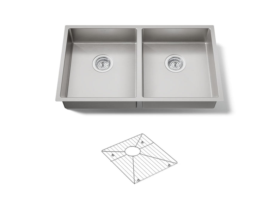 KOHLER K-33160 Strive 32" Undermount Double-bowl Kitchen Sink, stainless steel
