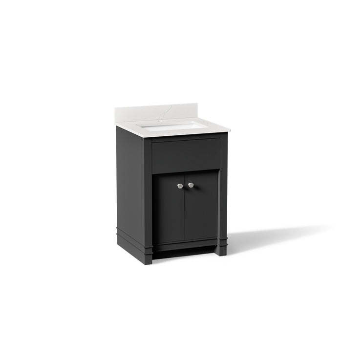 KOHLER K-33264 Alouette™ 24" Bathroom Vanity Cabinet with Sink and Quartz Top, dark warm grey - view 3