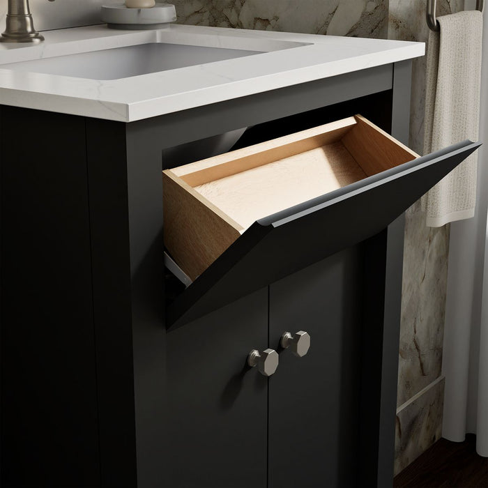 KOHLER K-33264 Alouette™ 24" Bathroom Vanity Cabinet with Sink and Quartz Top, ferrous grey - view 4