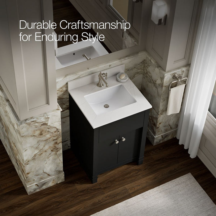 KOHLER K-33264 Alouette™ 24" Bathroom Vanity Cabinet with Sink and Quartz Top, ferrous grey - view 5