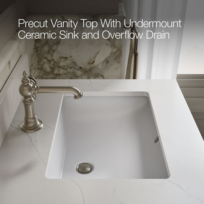 KOHLER K-33264 Alouette™ 24" Bathroom Vanity Cabinet with Sink and Quartz Top, light oak - view 3