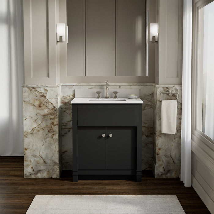 KOHLER K-33265 Alouette™ 30" Bathroom Vanity Cabinet with Sink and Quartz Top, dark warm grey - view 2