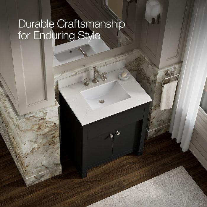 KOHLER K-33265 Alouette™ 30" Bathroom Vanity Cabinet with Sink and Quartz Top, ferrous grey - view 5
