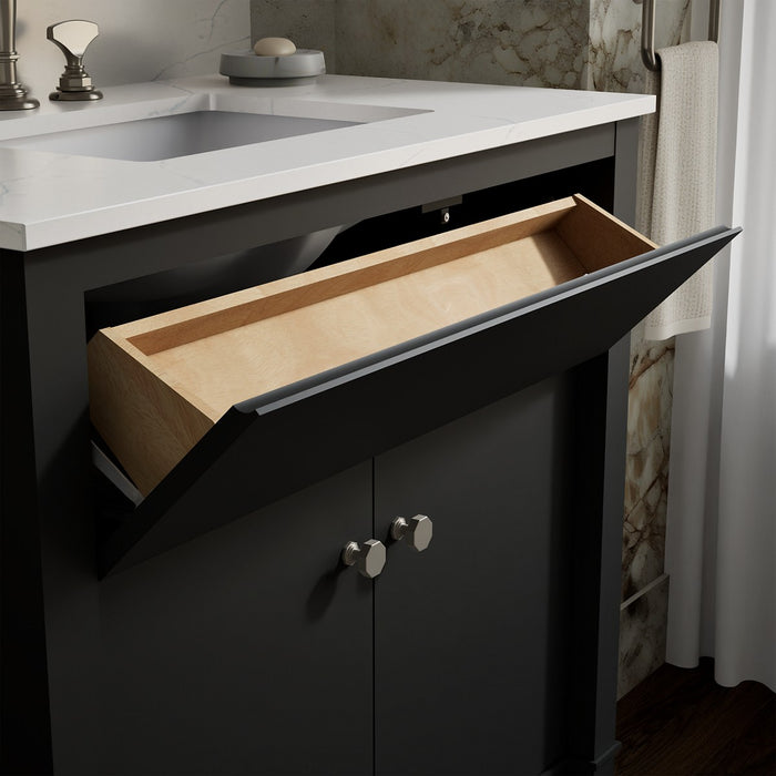 KOHLER K-33266 Alouette™ 36" Bathroom Vanity Cabinet with Sink and Quartz Top, dark warm grey - view 4