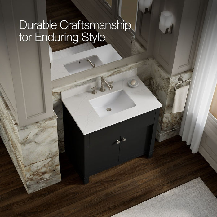 KOHLER K-33266 Alouette™ 36" Bathroom Vanity Cabinet with Sink and Quartz Top, ferrous grey - view 5