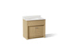 KOHLER K-33266 Alouette™ 36" Bathroom Vanity Cabinet with Sink and Quartz Top, light oak