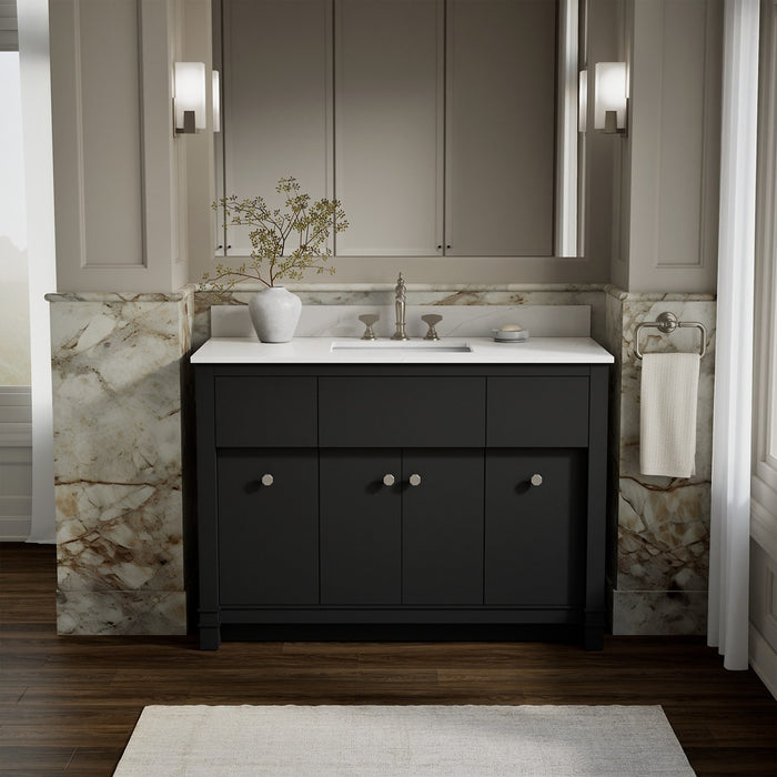 KOHLER K-33268 Alouette™ 48" Bathroom Vanity Cabinet with Sink and Quartz Top, dark warm grey - view 2
