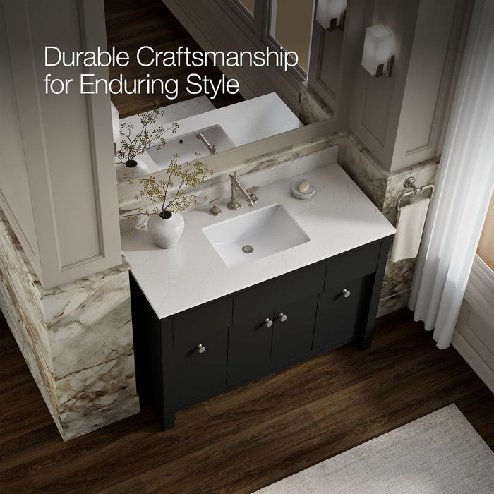 KOHLER K-33268 Alouette™ 48" Bathroom Vanity Cabinet with Sink and Quartz Top, ferrous grey - view 5