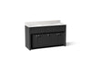 KOHLER K-33293 Alouette™ 60" Bathroom Vanity Cabinet with Sinks and Quartz Top, dark warm grey