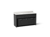KOHLER K-33293 Alouette™ 60" Bathroom Vanity Cabinet with Sinks and Quartz Top, ferrous grey