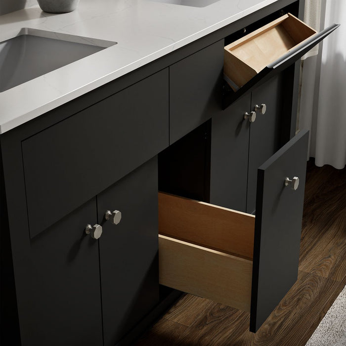 KOHLER K-33293 Alouette™ 60" Bathroom Vanity Cabinet with Sinks and Quartz Top, ferrous grey - view 4