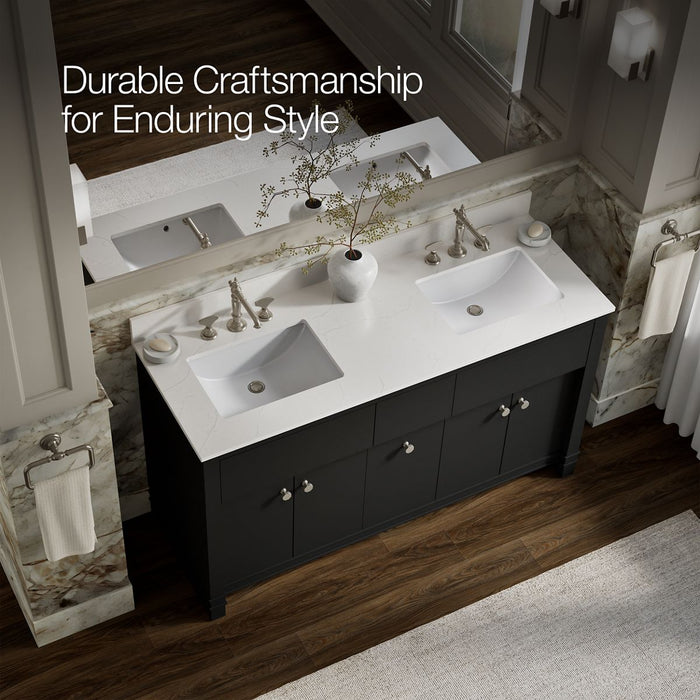 KOHLER K-33293 Alouette™ 60" Bathroom Vanity Cabinet with Sinks and Quartz Top, ferrous grey - view 5