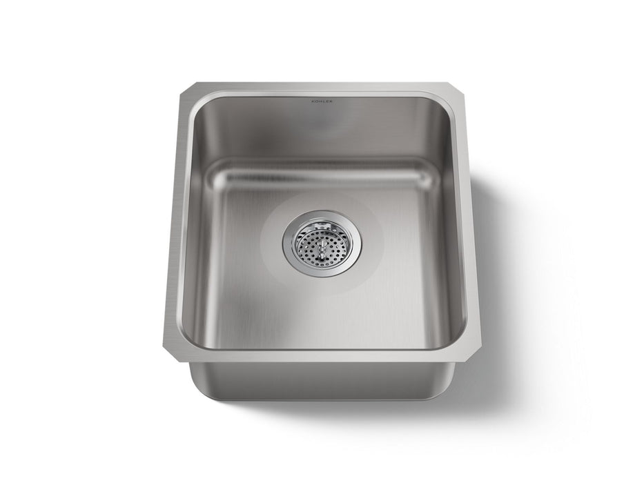 KOHLER K-3331 Undertone 15-3/4" undermount single-bowl bar sink, stainless steel