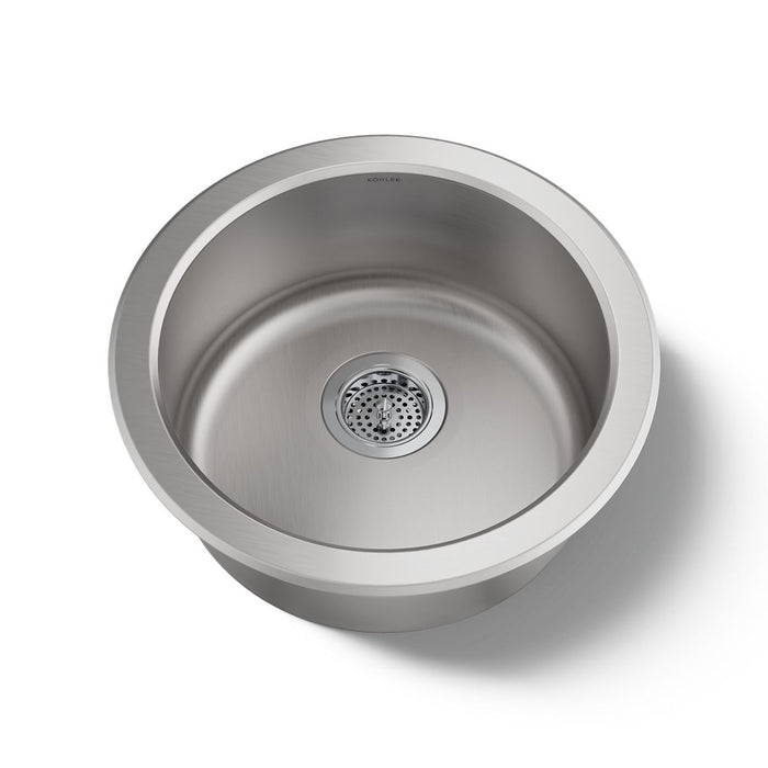 KOHLER K-3341 Undertone Lyric 18-1/2" top-/undermount single-bowl bar sink