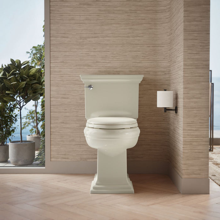 KOHLER K-33434 Memoirs Stately ContinuousClean toilet tank, 1.28 gpf, biscuit - view 3