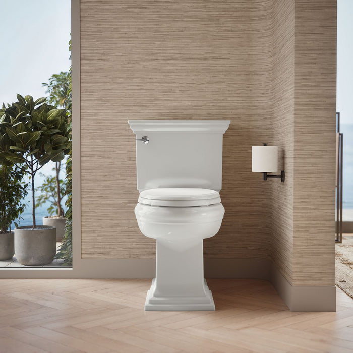 KOHLER K-33434 Memoirs Stately ContinuousClean toilet tank, 1.28 gpf, white - view 3