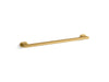 KOHLER K-33458 Belay™ 24" Grab Bar, vibrant brushed moderne brass