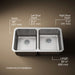 KOHLER K-3351 Undertone 31-1/2" undermount double-bowl kitchen sink, stainless steel - view 4